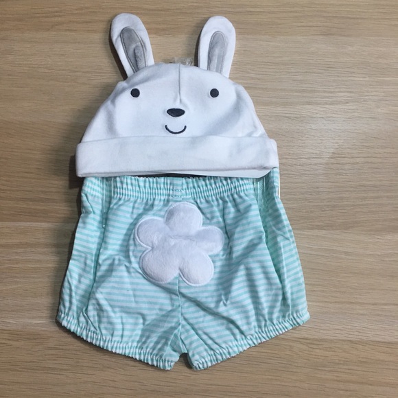 Carters Blue Bunny Diaper Cover Set 3 Months - Picture 4 of 4